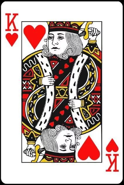 看看,这张扑克牌里的老k,是不是和李咏迷之相似,不知道的还以为是老k