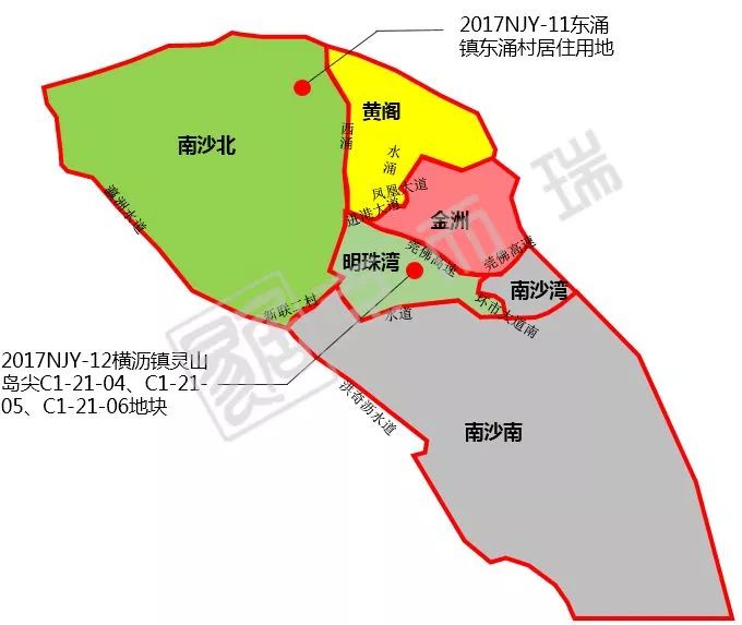 据了解,这两宗宅地分别是:2017njy-11东涌镇东涌村居住用地和2017njy