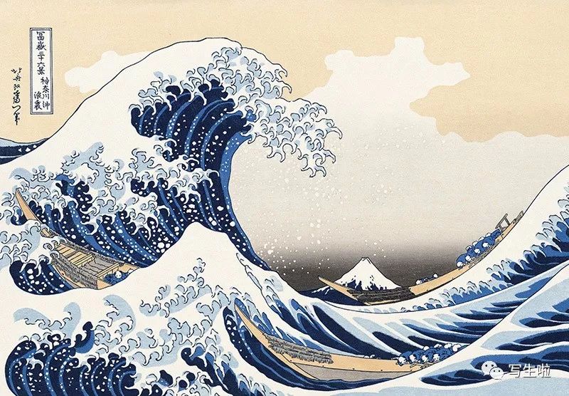 写生啦】 日本浮世绘的“巨浪”——葛饰北斋：《富岳三十六景》_手机搜狐网