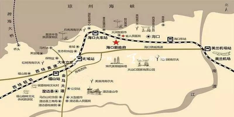 老城经济开发区被誉为"海口后花园",从老城经济开发区走环城高速路