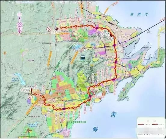 地铁6号线线路走向示意图