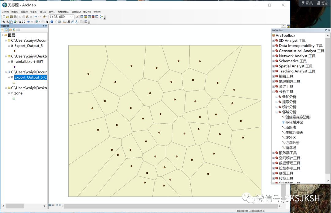 【arcgis教程】利用泰森多边形赋值观测站邻近区域的