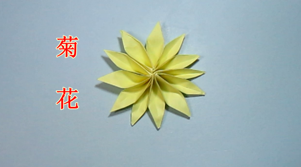 手工折纸菊花 最简单的纸菊花怎么折