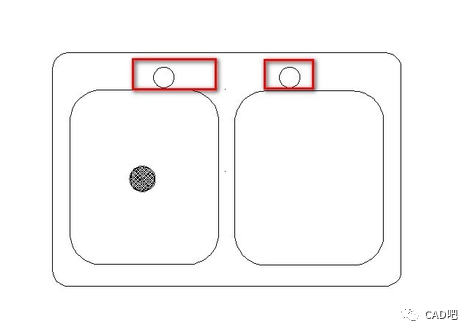 cad室内设计教程:cad如何画洗菜盆