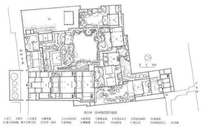 网师园 雪景航拍图拙政园 平面图拙政园 雪景航拍图的绝美意境"玉蝶