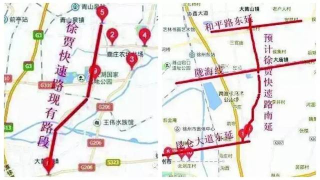 徐贾快速通道拉近市区距离轻轨s1号线由南向北贯穿贾汪1我有交通贾汪