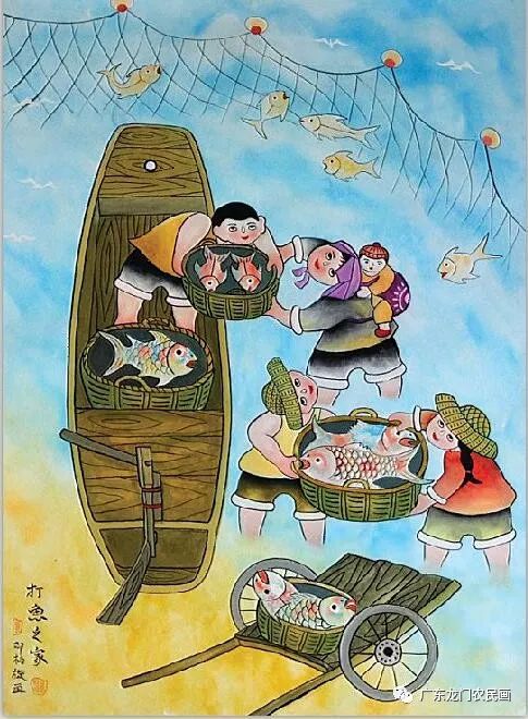 自幼喜爱绘画,1982年参加龙门县文化馆农民画班,跟随潘志明,谭池发,吴