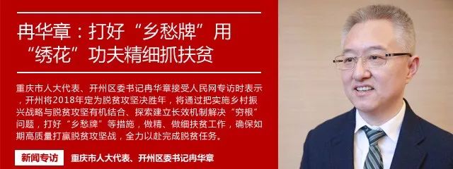 区委书记冉华章做客人民网重庆两会会客厅 回答网民