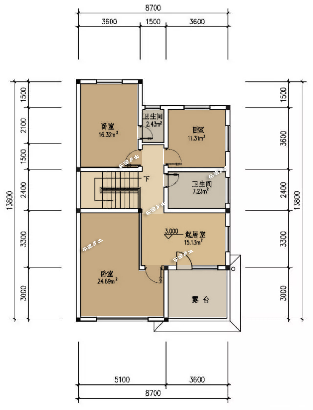 其它 正文  该案例为"黔北风格"建筑,黔北民居"由小青瓦,坡面屋,穿斗