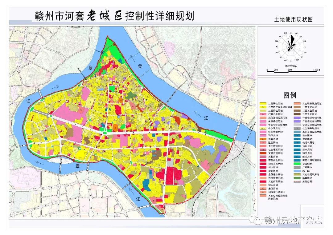 赣州市河套老城区控制性详细规划公布.