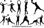 排球基本技术分为六大项:准备姿势和移动,传球,垫球,发球,扣球,拦网.