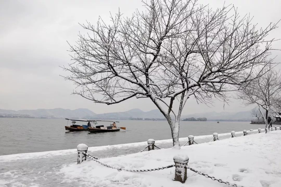 西湖雪景,静谧如画,仿若仙境