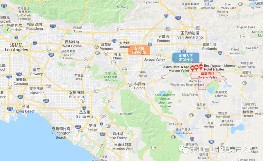 莫雷诺谷市moreno valley位于洛杉矶东区,是一个年轻的城市.