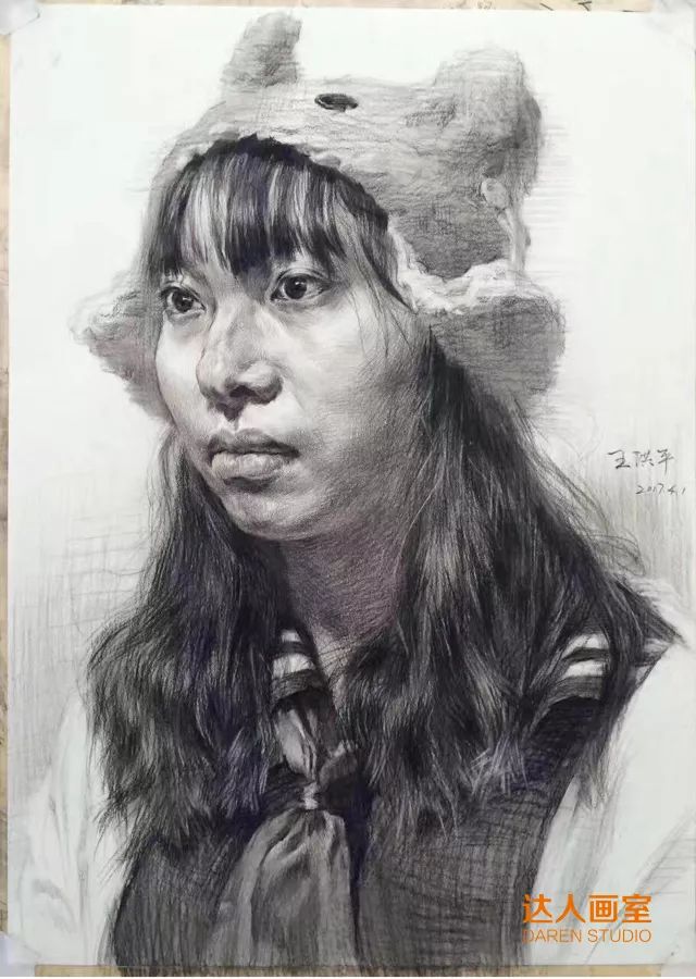 达人教程三分钟教会你女性素描头像的面部结构如何表现