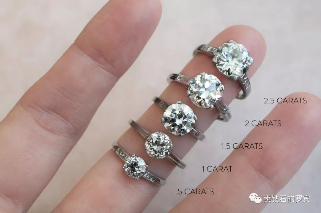 选钻戒,首先看的是钻石品质,也就是钻石4c的分级,包括:大小,颜色