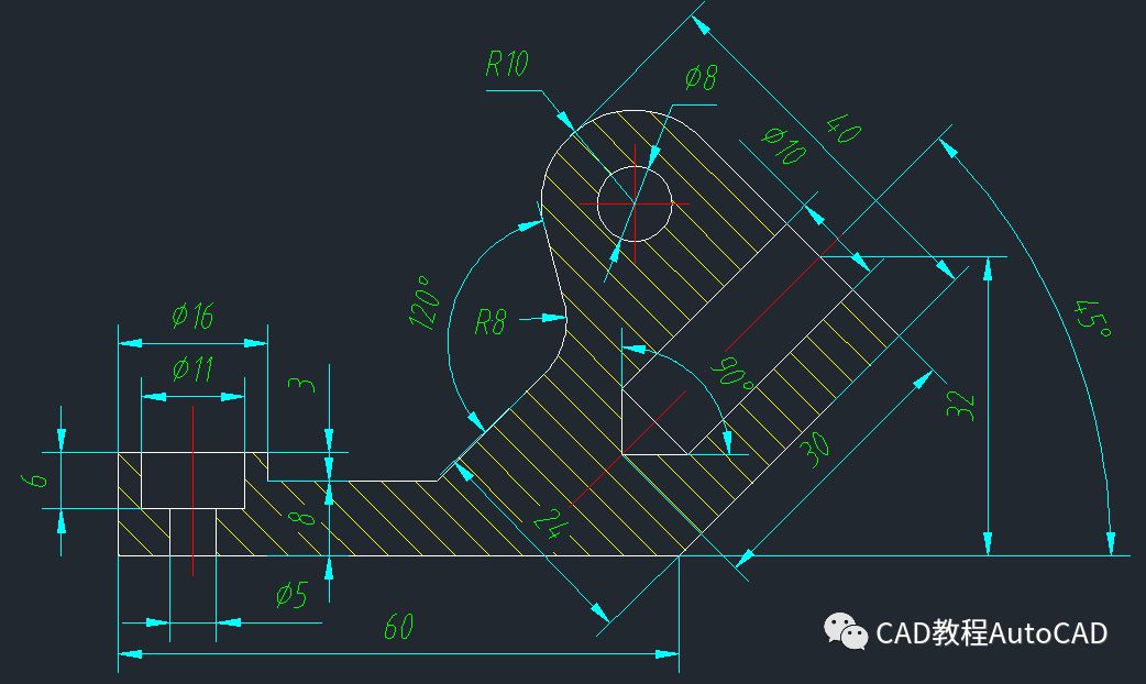 cad二维案例详细讲解视频教程之集合【autocad教程】