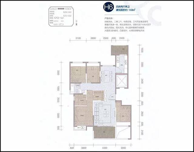 其它 正文  大华锦绣海岸二期143㎡户型样板间 二,小区规划 在实地