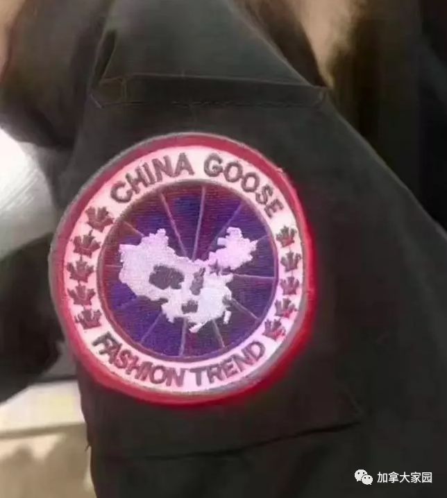 网友国内买了件加拿大鹅羽绒服,拿回家一看logo瘫倒在