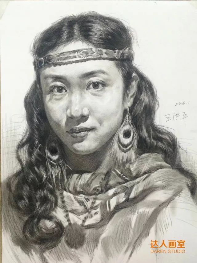 达人教程三分钟教会你女性素描头像的面部结构如何表现