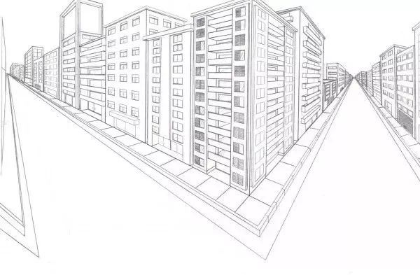 是对之前练习的一个很好的跟进 一个点透视街景 如果你热爱画画 这个