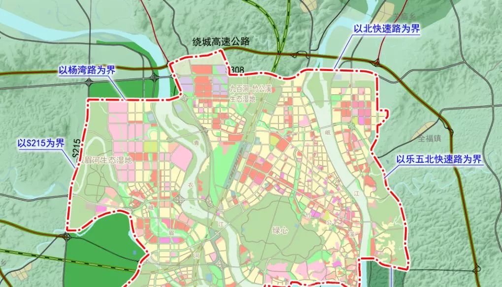 2017版草案)主要图纸《乐山市城市总体规划(2011-2030》去看看未来的