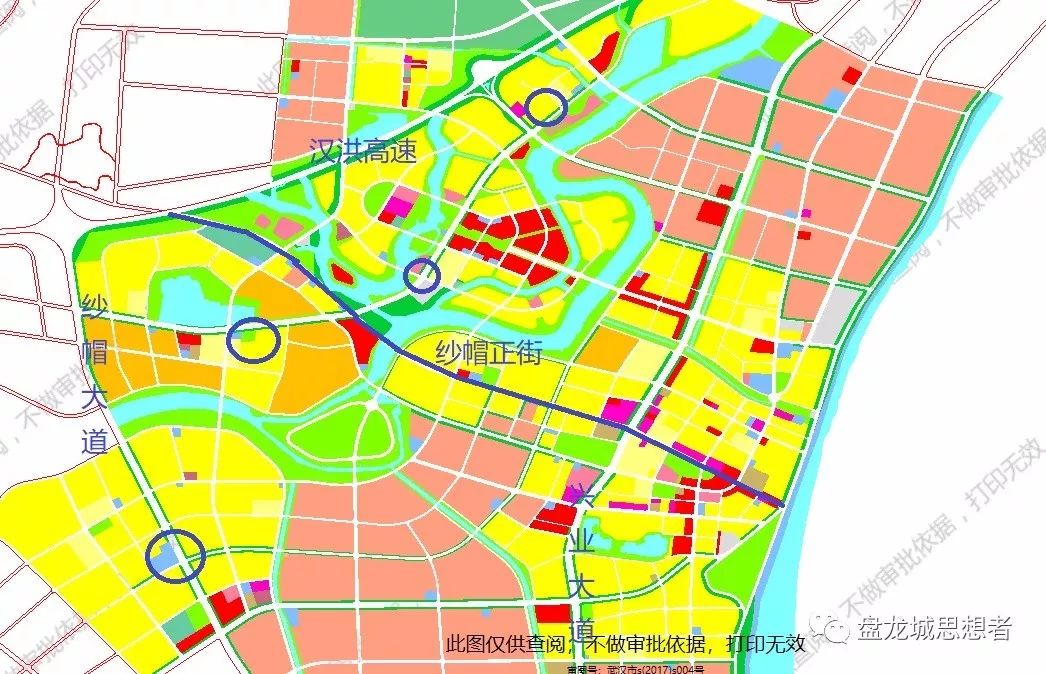 翻开汉南区地图,除工业用地以外的区域可以视为纱帽主城区.