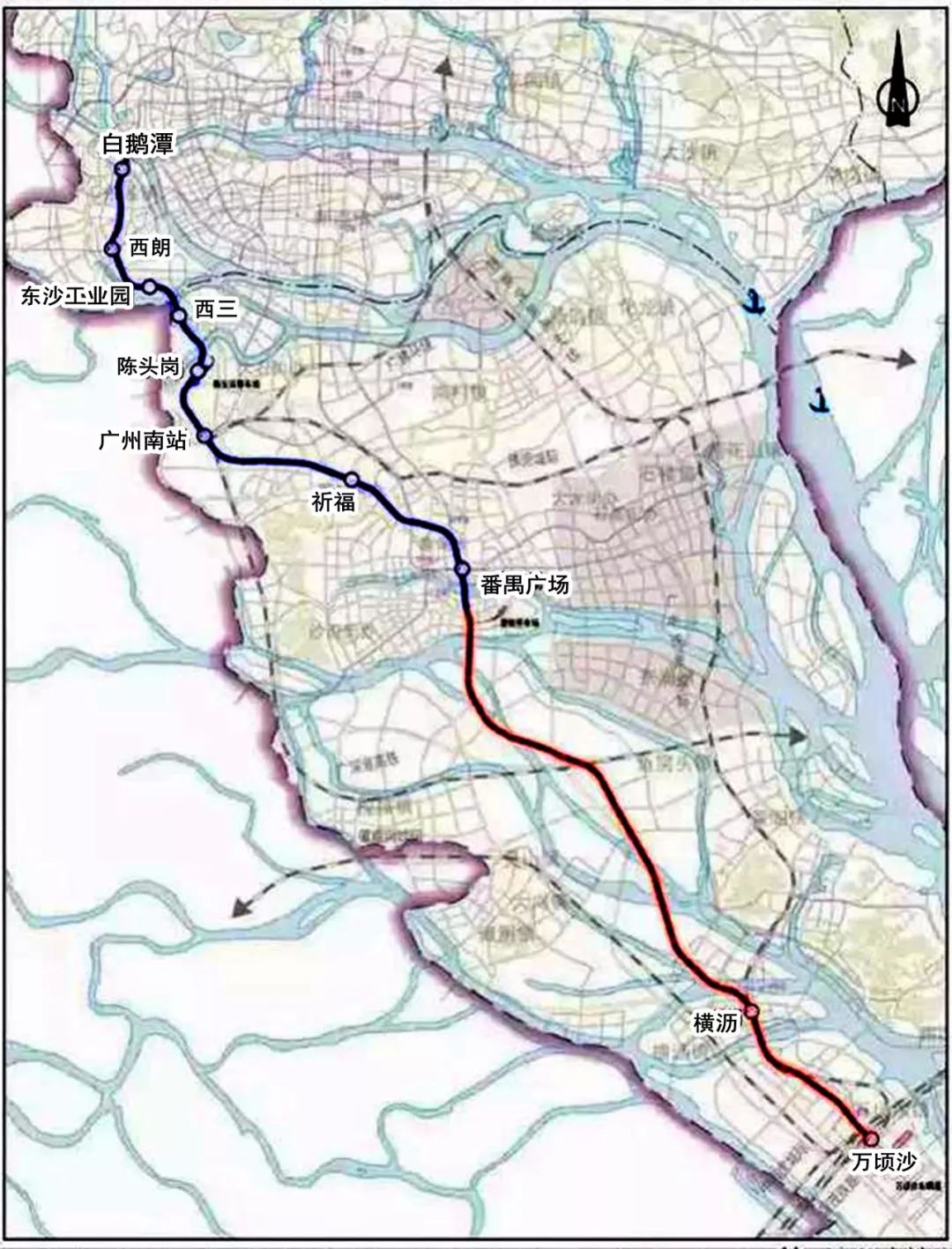 广州地铁22号线示意图.