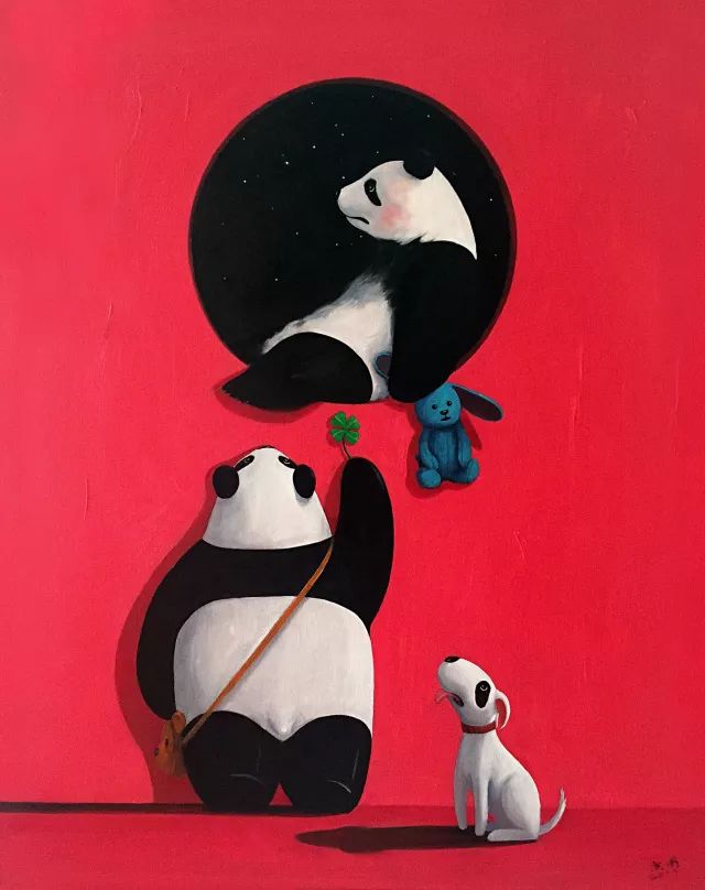 文化 正文 许京甫选择了熊猫作为自己的符号.