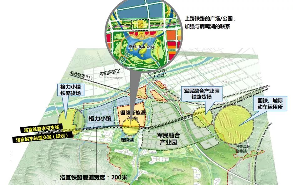 进一步加强宜阳与洛阳市城区的 区域快速公交:向北连接洛阳高新区