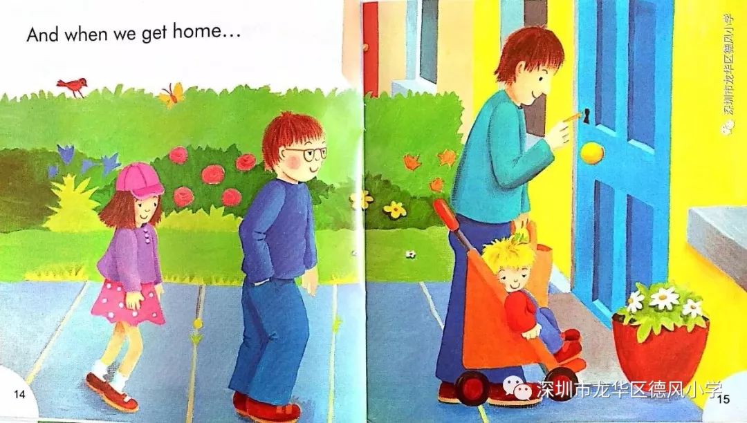 and when we get home. 当我们回到家后.