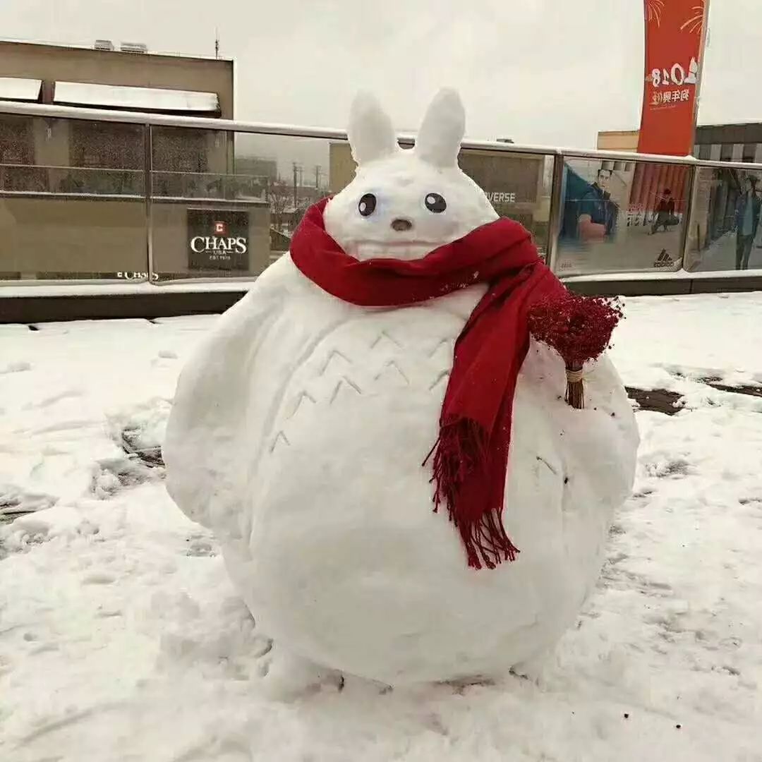 大田谁把雪人堆成这样?一看就不正经