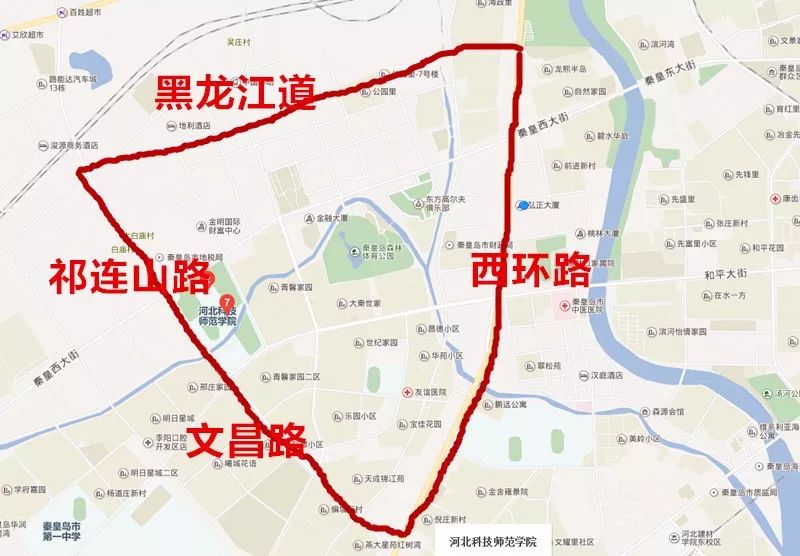 秦皇岛限号区域详细图