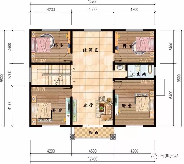 公众号自建美墅(图片右下角)五百套农村自建房别墅设计施工图纸任你选