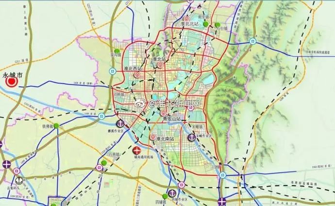 淮北通用机场坐落在濉溪境内,根据城市总体规划(2016-2040年,市场