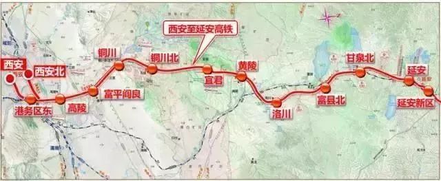 丨西延高铁原规划线路丨