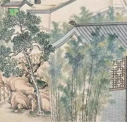 欧阳修《蝶恋花》 庭院和庭院艺术庭院诗词,庭院绘画,庭院