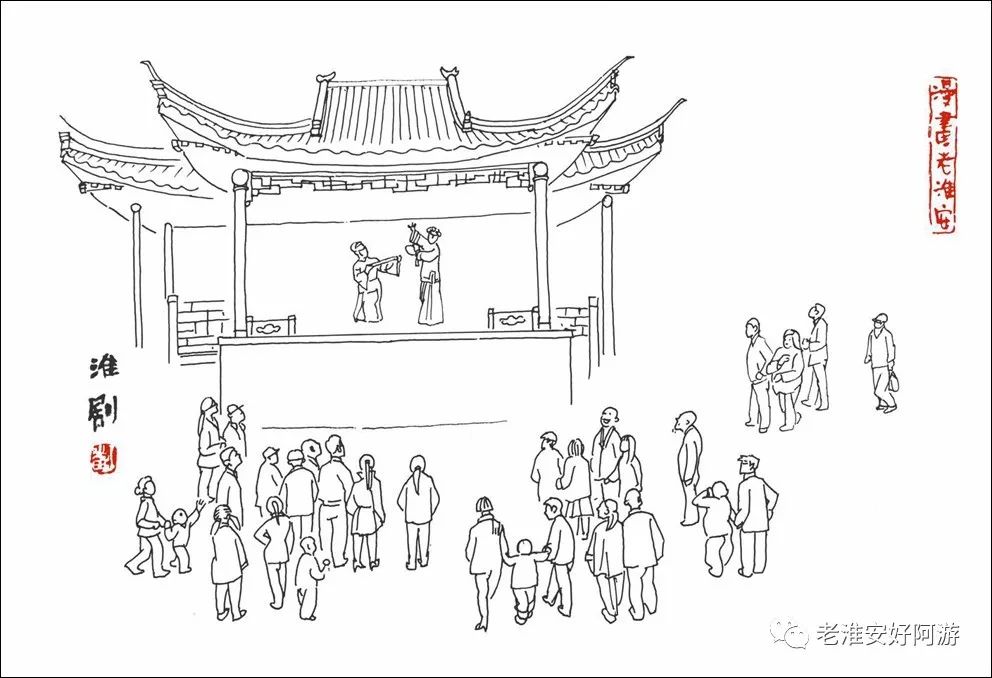 特稿| 感受画家刘鸿阳笔下的老淮安市井风情和历史文化