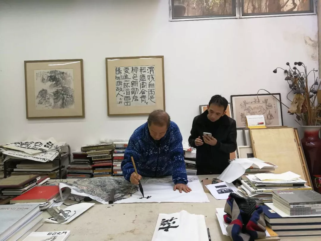 中央文史馆馆员,国家画院导师程大利先生为画作题字