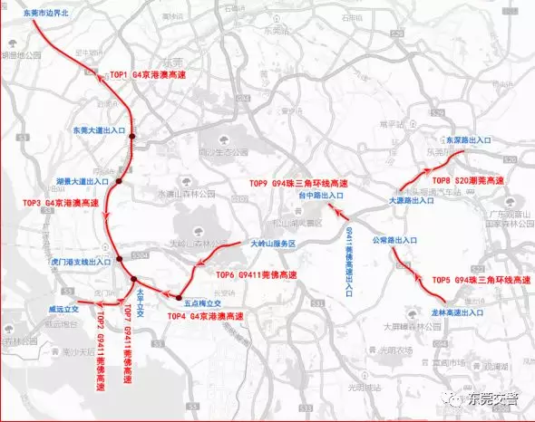 从长安收费站下高速,沿福海路-上南路-博览大道-环莞快速路-博览大道