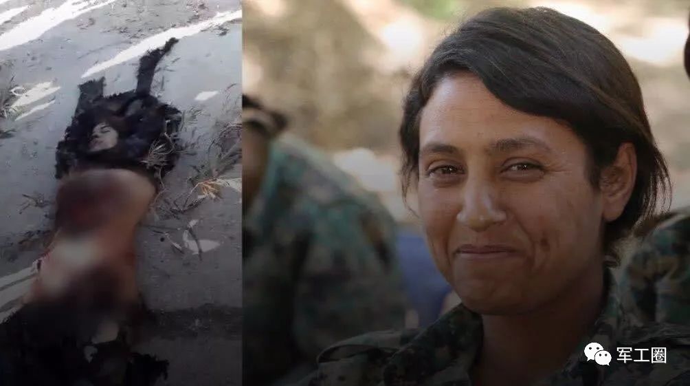 叙利亚库尔德女兵巴林-科巴尼barin kobani 在阿夫林战役中阵亡后