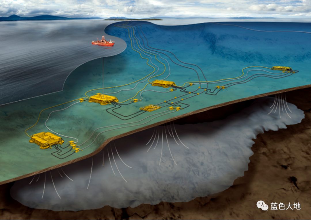 油田(概念方案)顺应塔平台 外输管线(墨西哥湾美国海域)fdpso 水下