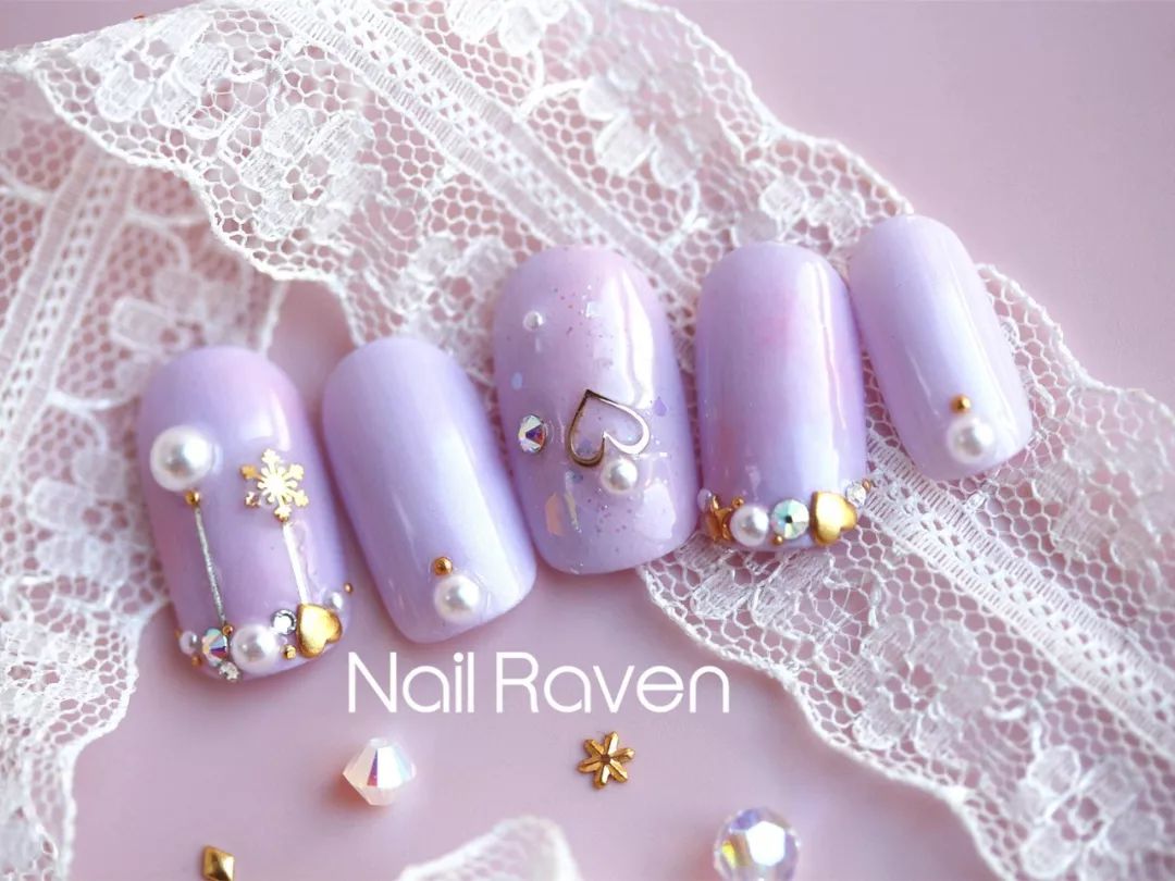 直击少女心nailraven情人节美甲来卖萌咯