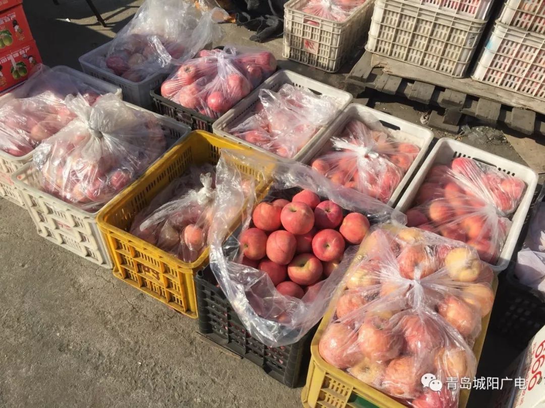 春节临近 城阳水果市场进入销售旺季