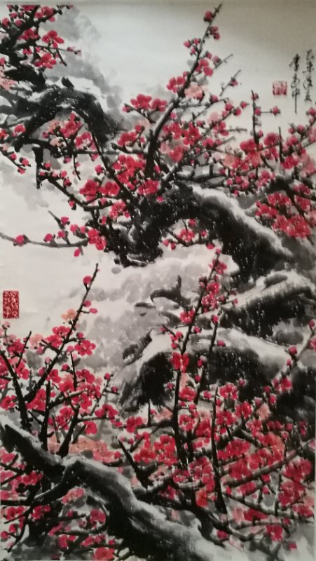 当代画家画梅花谁最好?李适中国画梅花作品欣赏