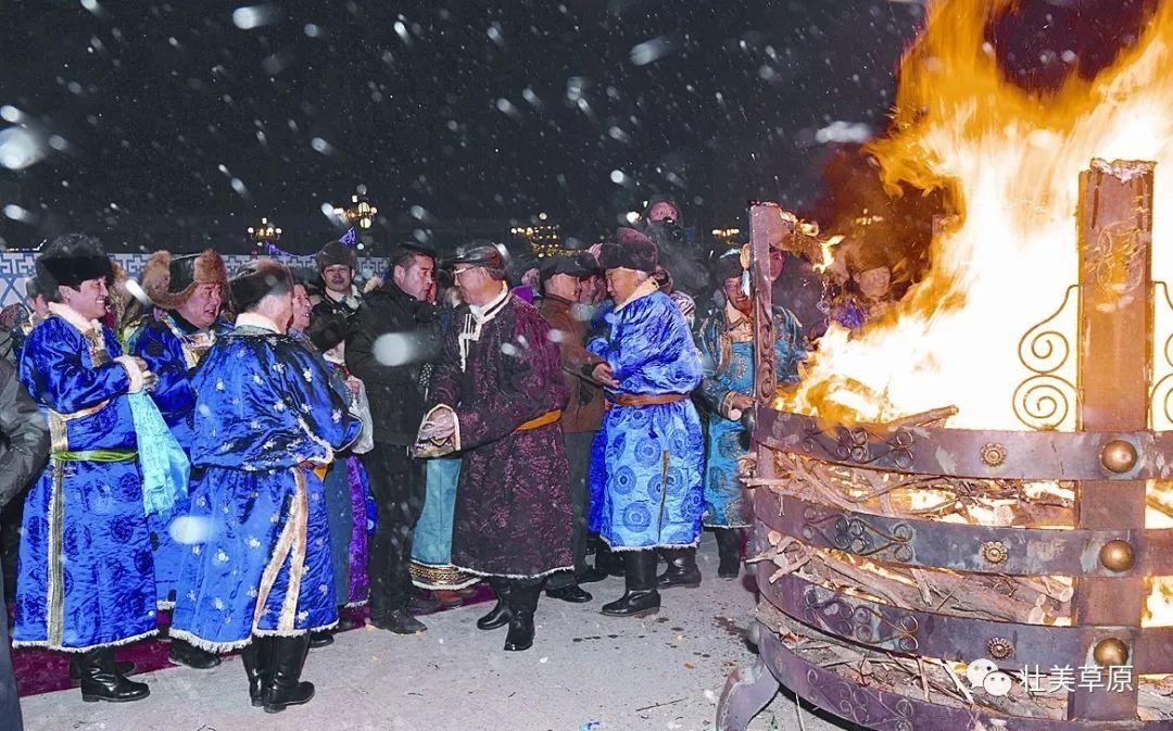 腊月二十三祭火活动蒙古族祈福仪式