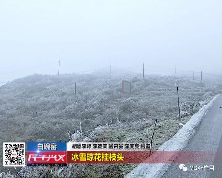 民生兴义 白碗窑:冰雪琼花挂枝头