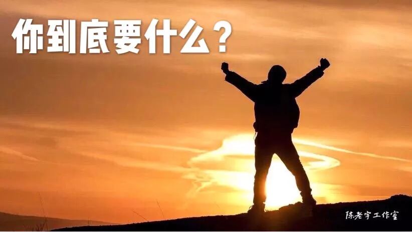 陈宇| 你到底要什么?