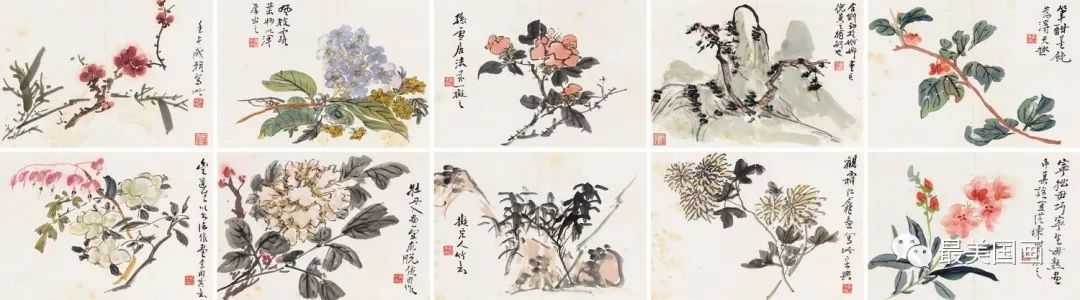 难见黄宾虹花鸟画50件