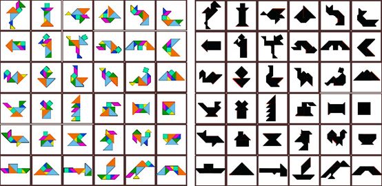 小时候玩的七巧板你知道几种拼法吗