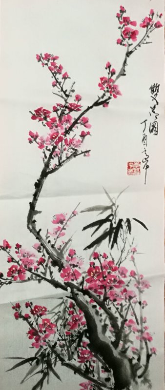 李适中国画梅花作品欣赏